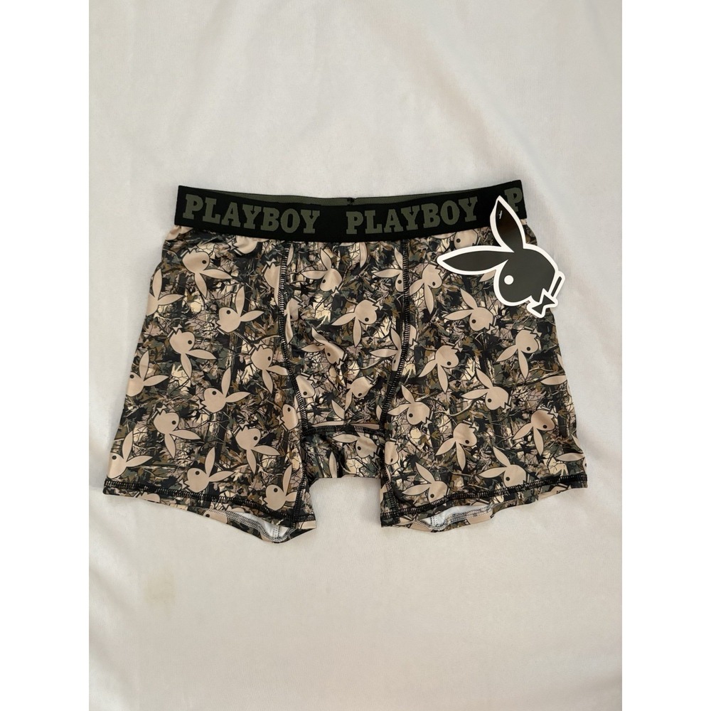 NEW PLAYBOY Boxers Playboy Boxer Briefs Men's Medium Multicolor Playboy Bunny